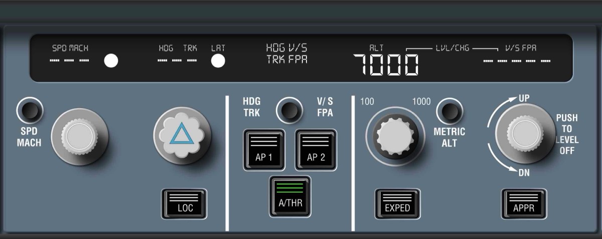 A330-NEO Cockpit Poster FCU
