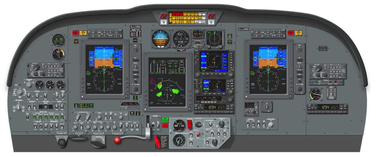 Cessna Citation CJ Cockpit Posters