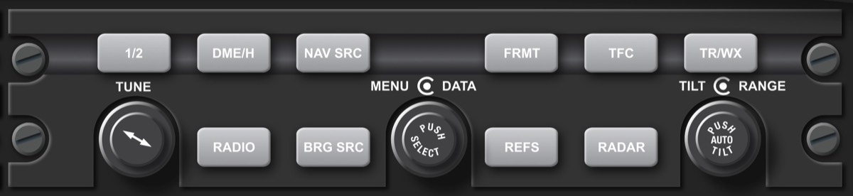 Bombardier Challenger 350 Cockpit Poster MCP/FCU