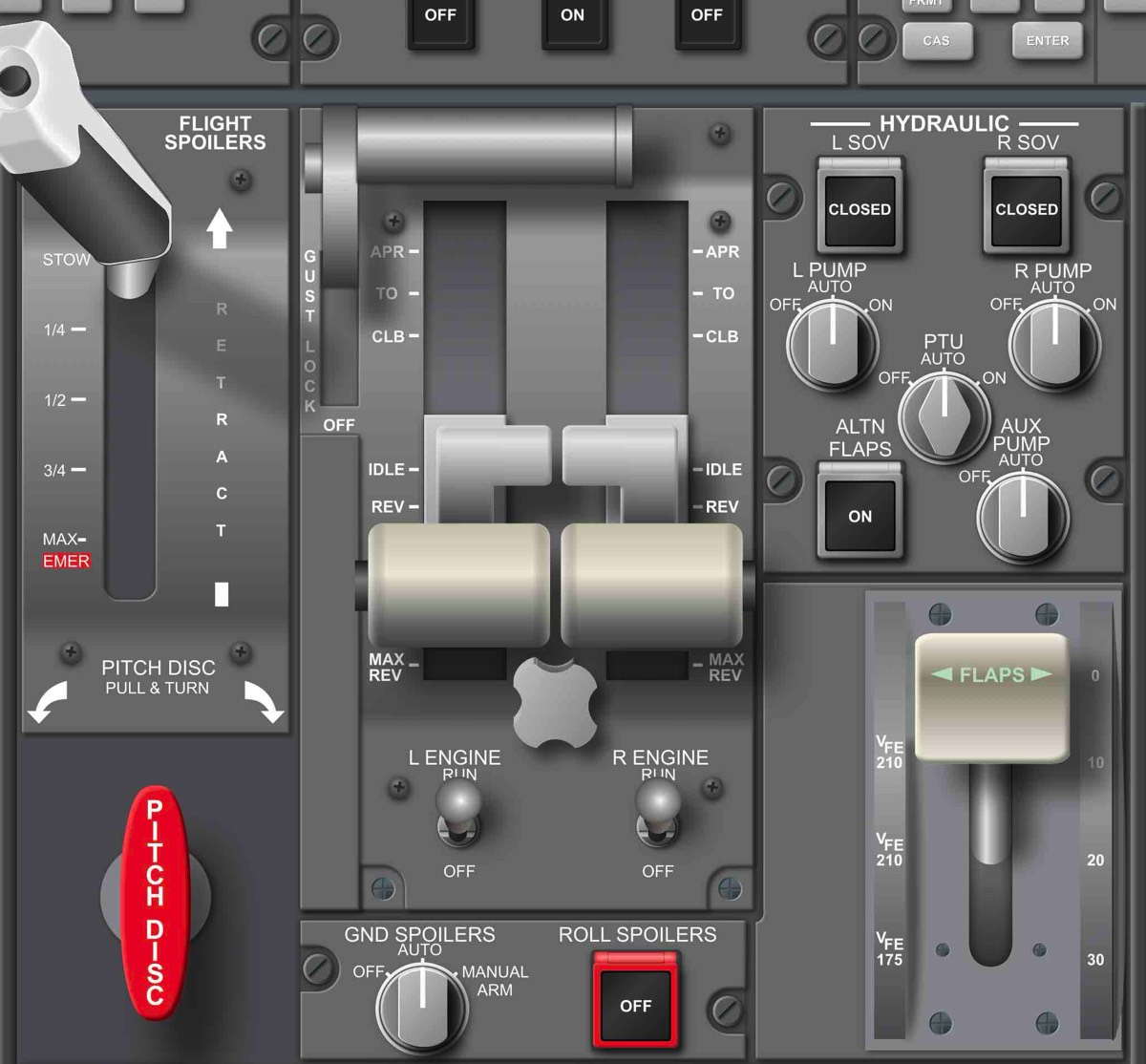 Bombardier Challenger 350 Cockpit Poster Pedestal