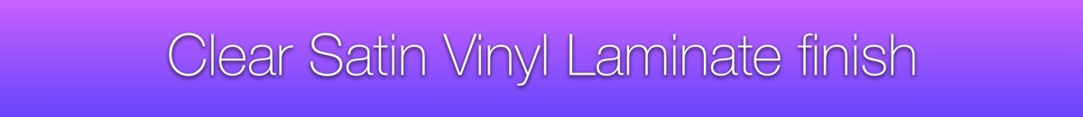 Cockpit Training Posters Clear Satin Vinyl Lamination finish